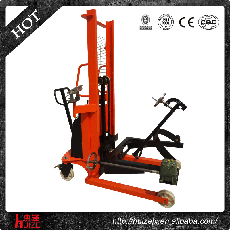 半電動稱重油桶車（夾鐵桶，手搖翻轉(zhuǎn)倒料）