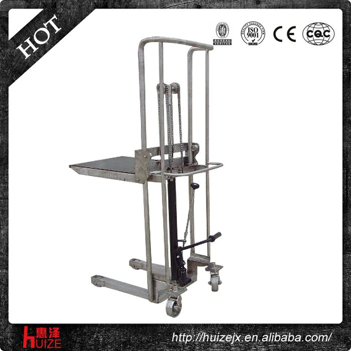 輕型手動(dòng)堆高車(不銹鋼304) 輕型手動(dòng)堆高車(不銹鋼304)