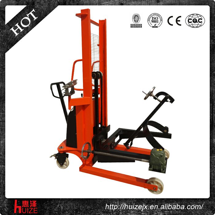 半電動稱重油桶車（夾鐵桶，手搖翻轉(zhuǎn)倒料）2
